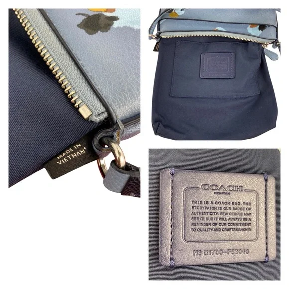 Coach GUC Cornflower Field Flora Floral Print Crossbody Bag - Picture 9 of 17